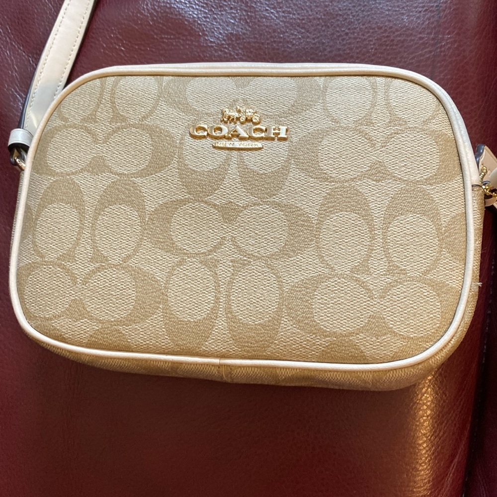 Coach Mini Camera Bag In Signature Canvas